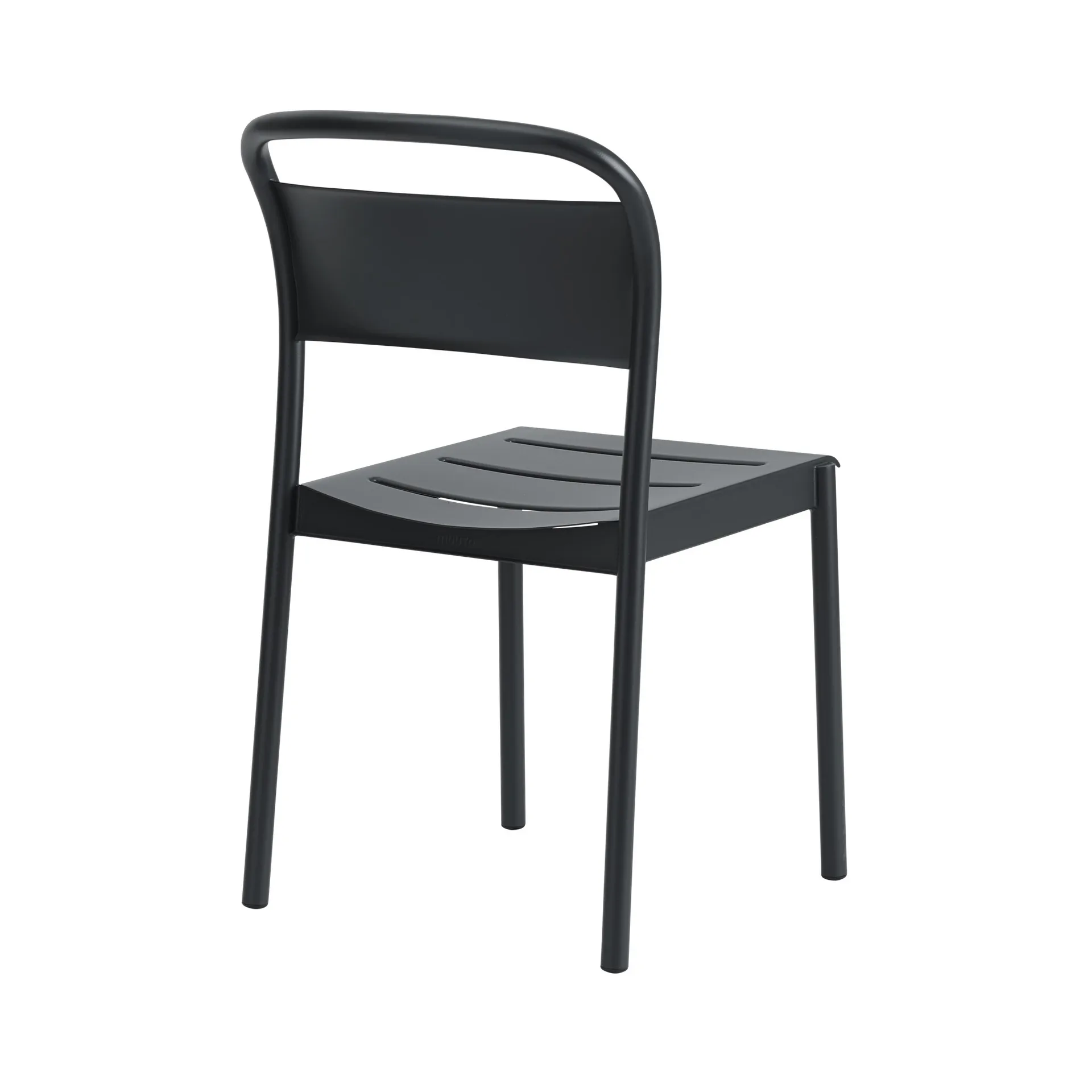 Linear steel side chair, Black Muuto