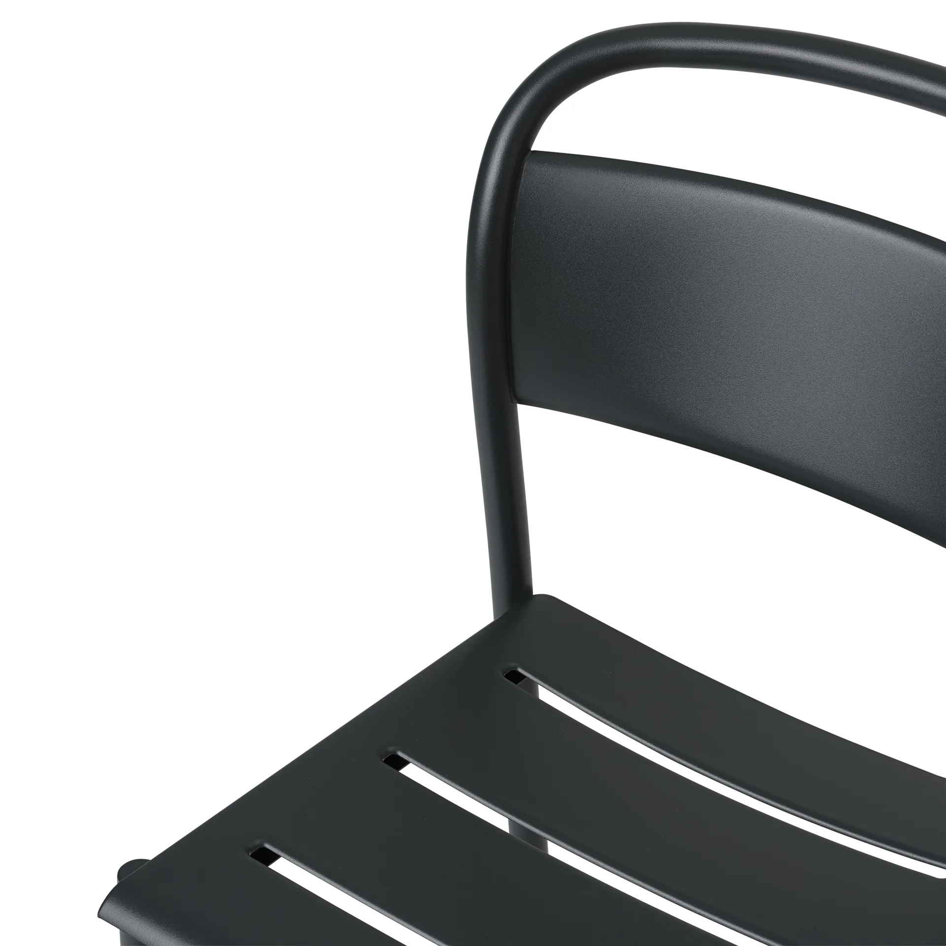 Linear steel side chair, Black Muuto