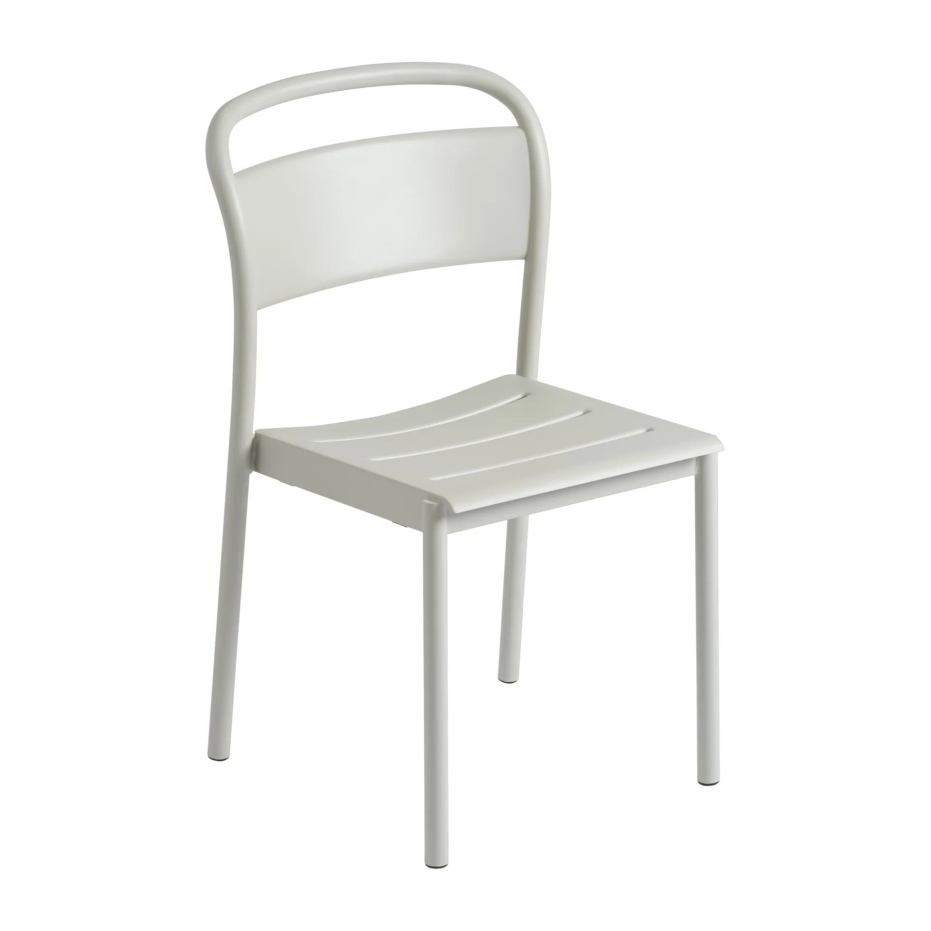 Linear steel side chair, Grey (RAL 7044) Muuto