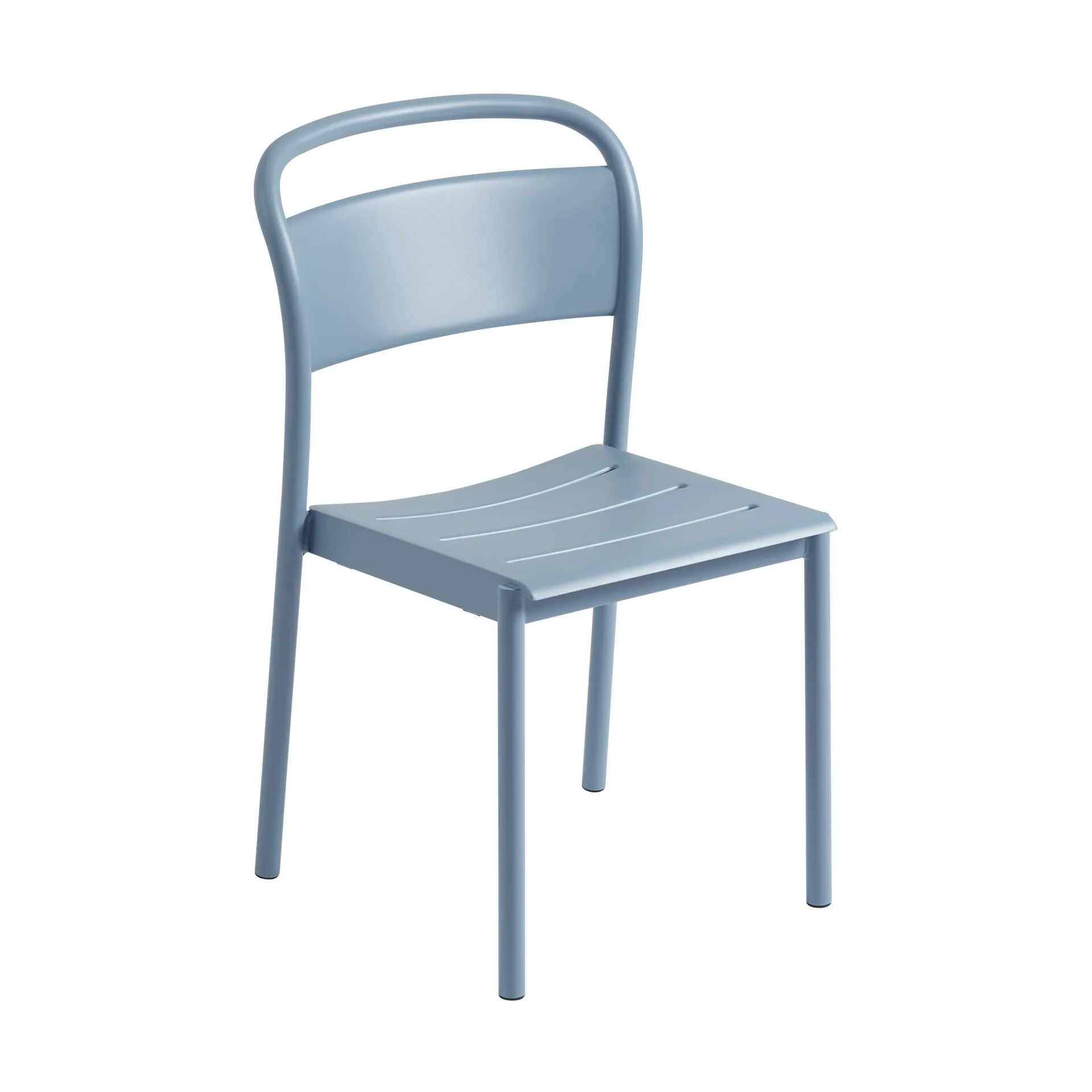 Linear steel side chair, Pale blue Muuto