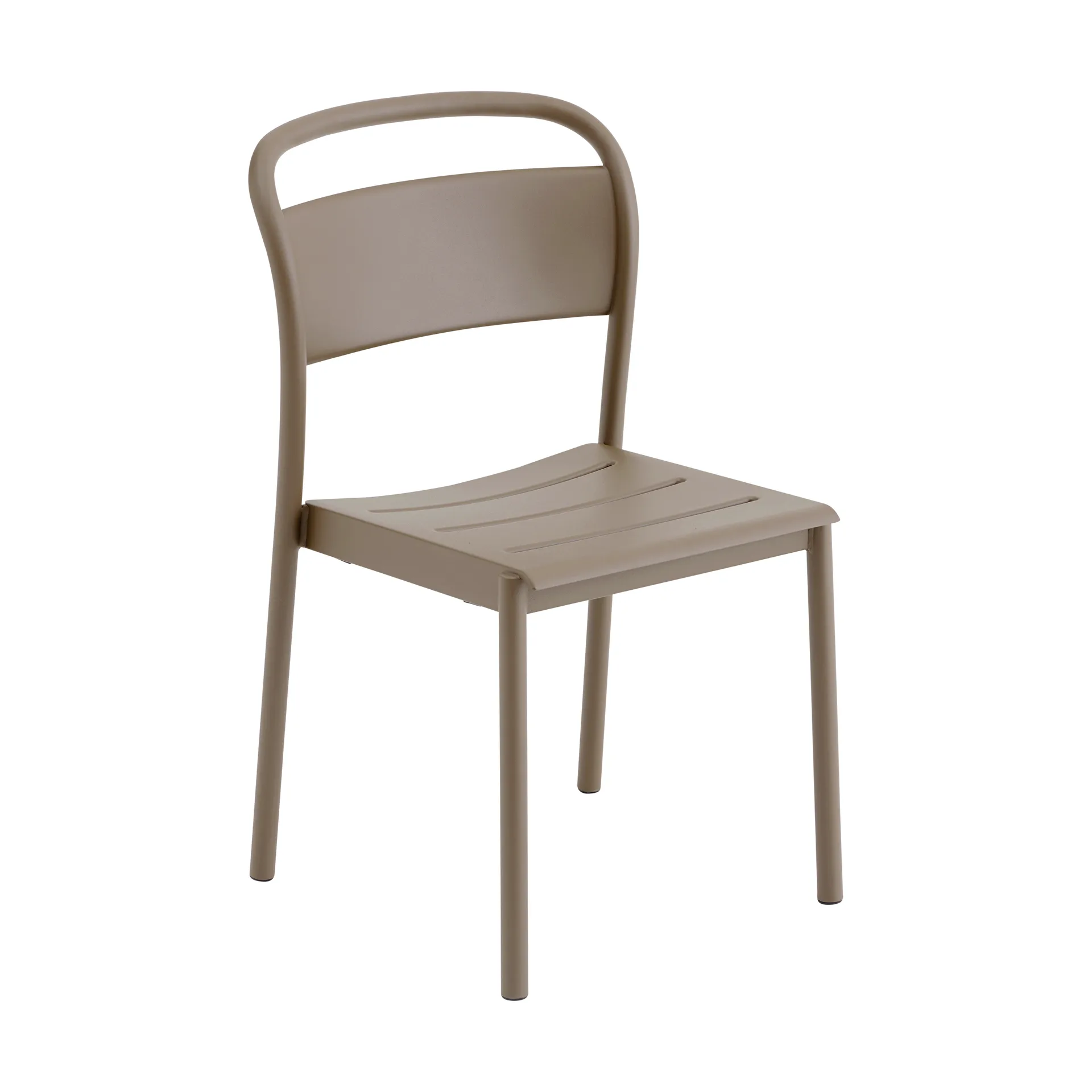 Linear steel side chair, Taupe Muuto