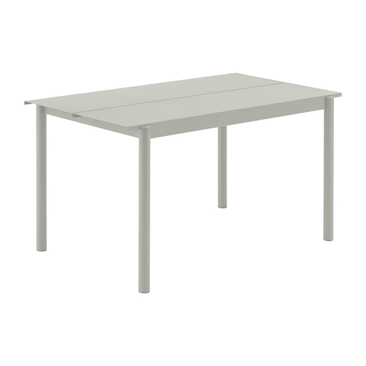Linear steel table 140 cm - Grey (RAL 7044) - Muuto