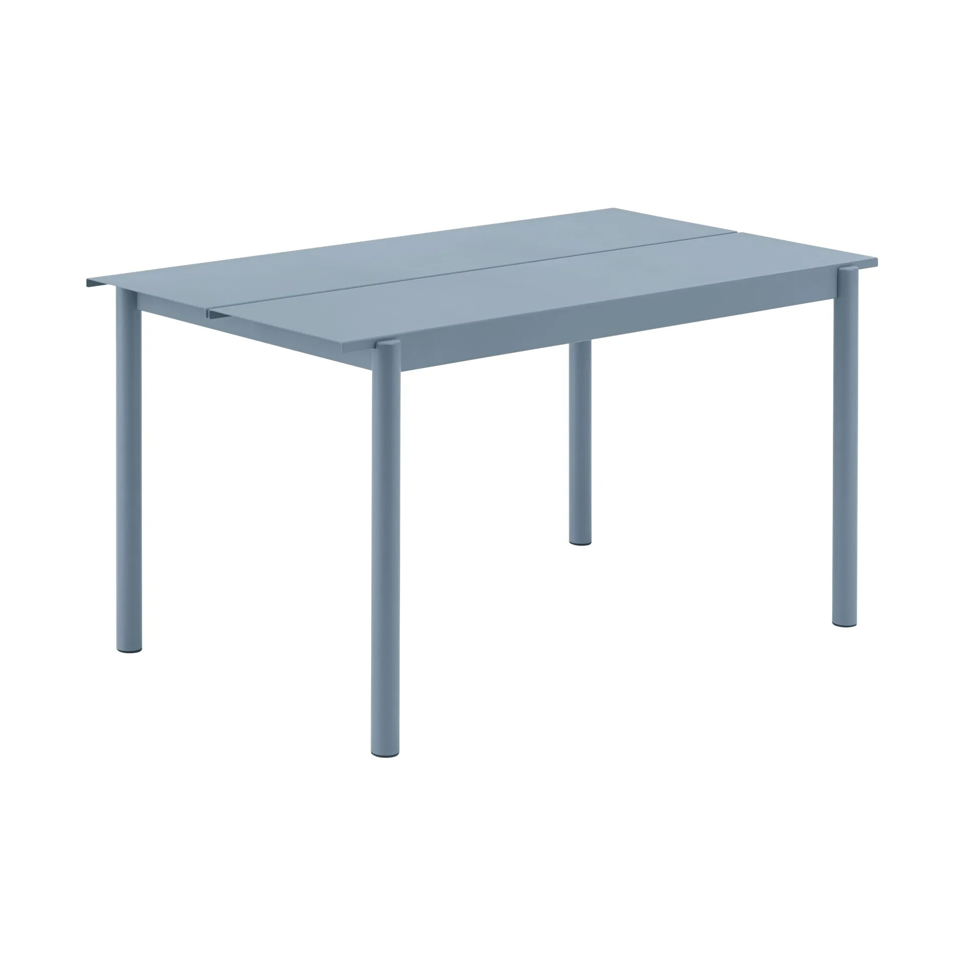 Linear steel table 140 cm, Pale blue Muuto