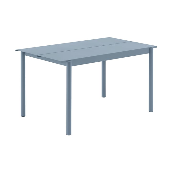 Linear steel table 140 cm - Pale blue - Muuto