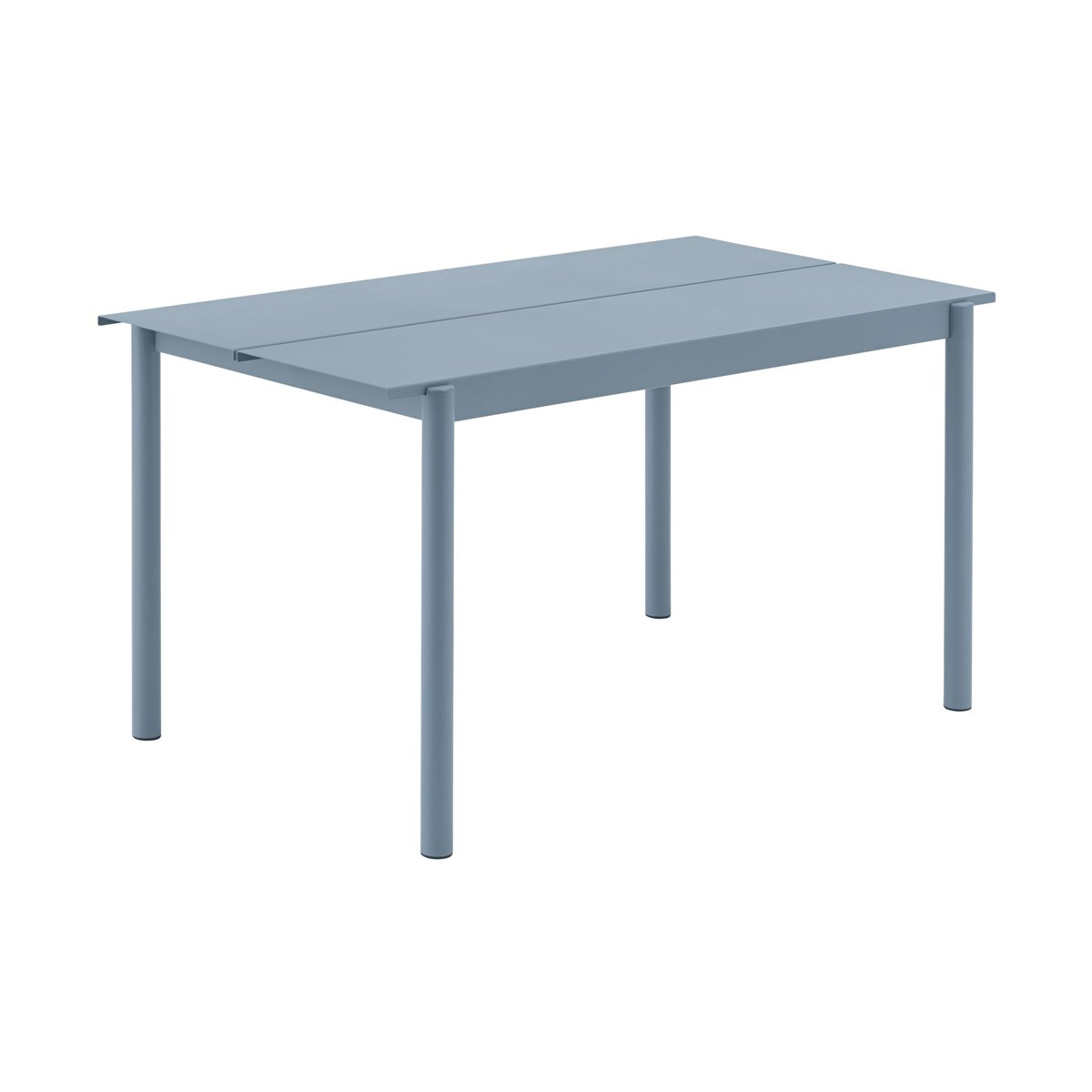 Muuto Linear steel table 140 cm Pale blue | Scandinavian Design | Garden tables | Blue