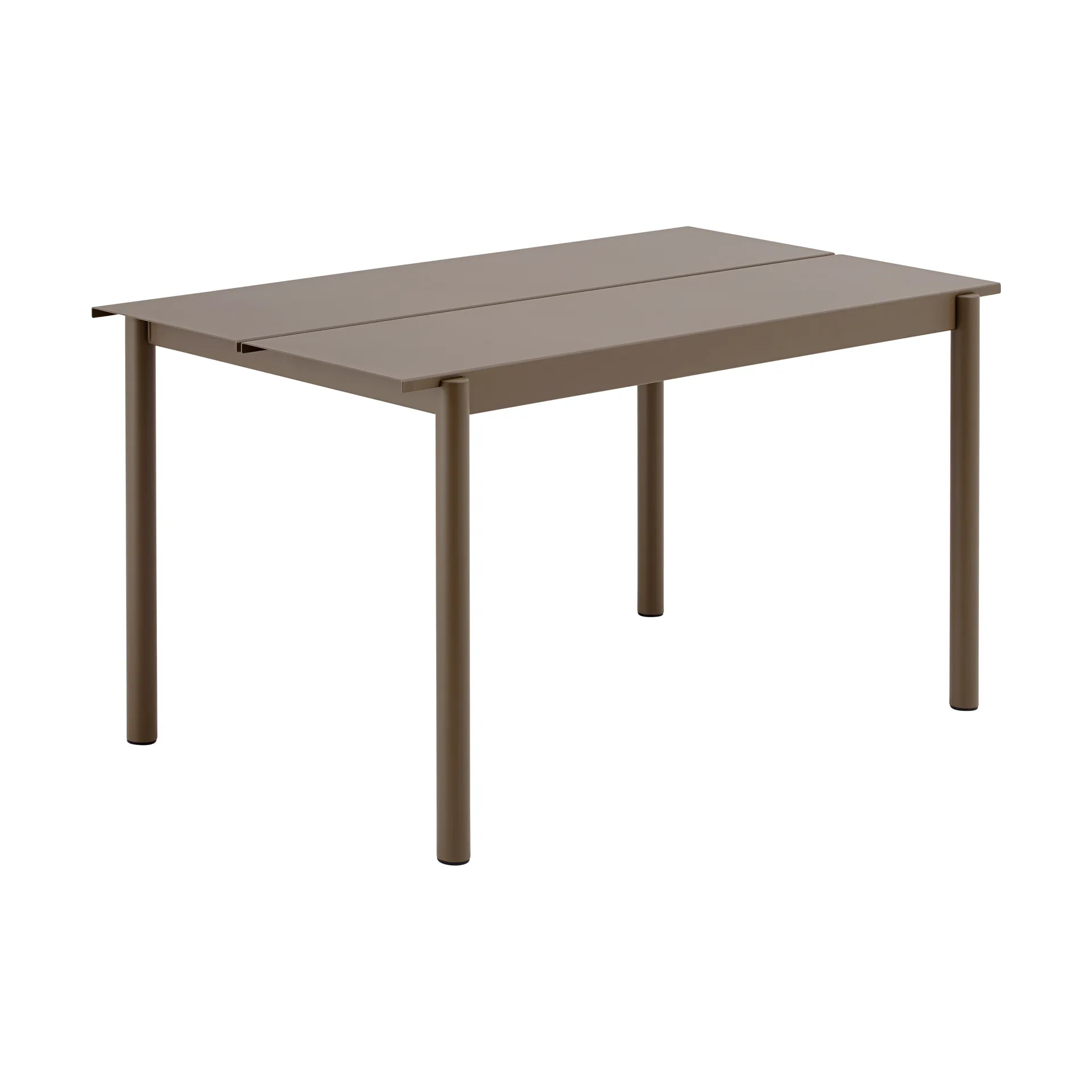 Linear steel table 140 cm, Taupe Muuto