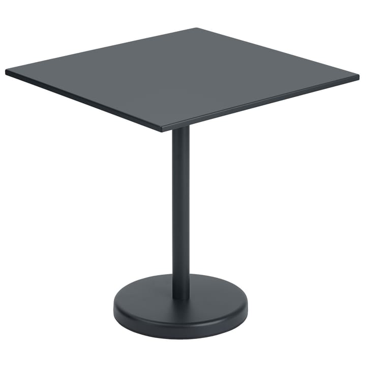 Linear steel table 70x70 cm - Black - Muuto