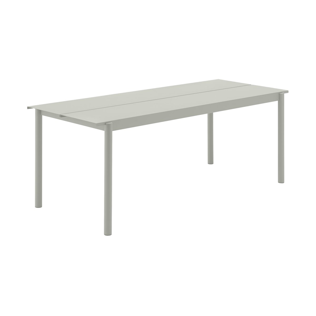Muuto Linear steel table 75x200 cm Grey | Scandinavian Design | Garden tables | Grey