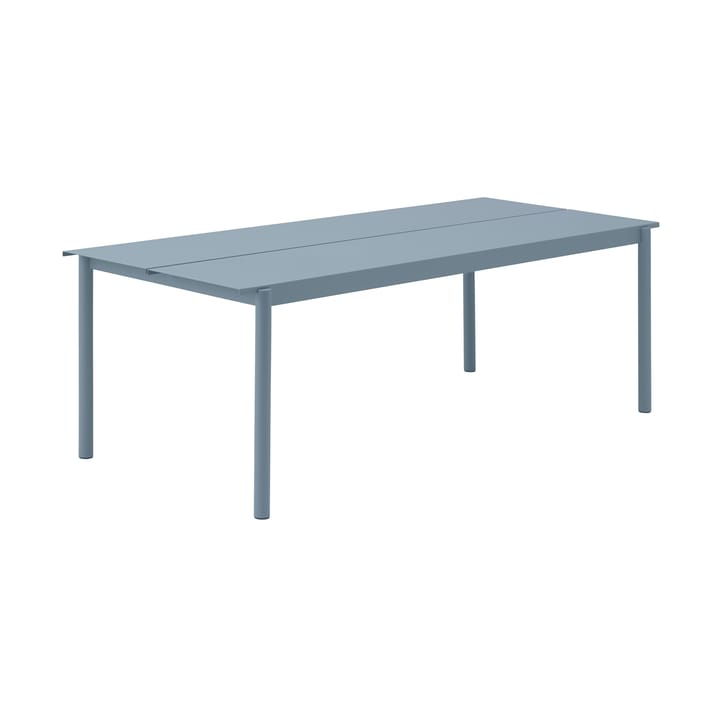 Linear steel table 75x200 cm - Pale blue - Muuto