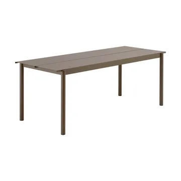 Linear steel table 75x200 cm - Taupe - Muuto