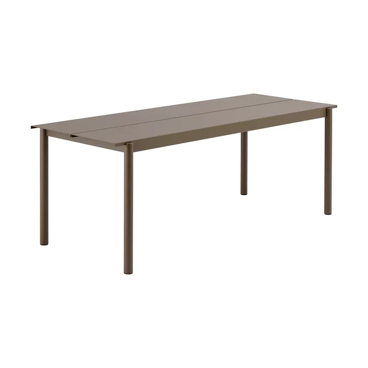 Linear steel table 75x200 cm - Taupe - Muuto