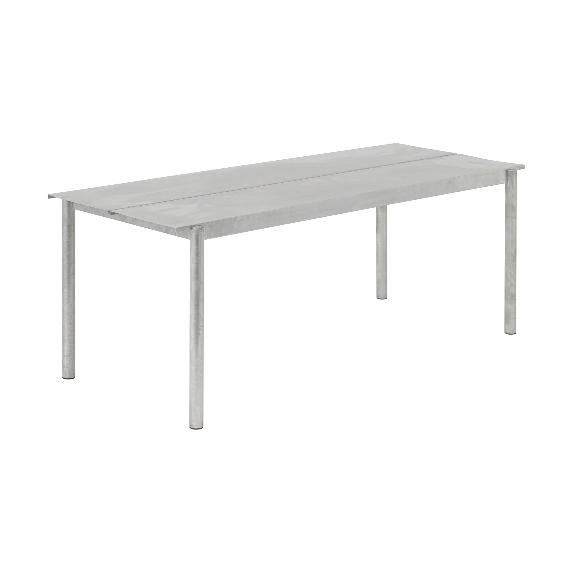 Linear steel table 75x200 cm, Warm galvanized steel Muuto