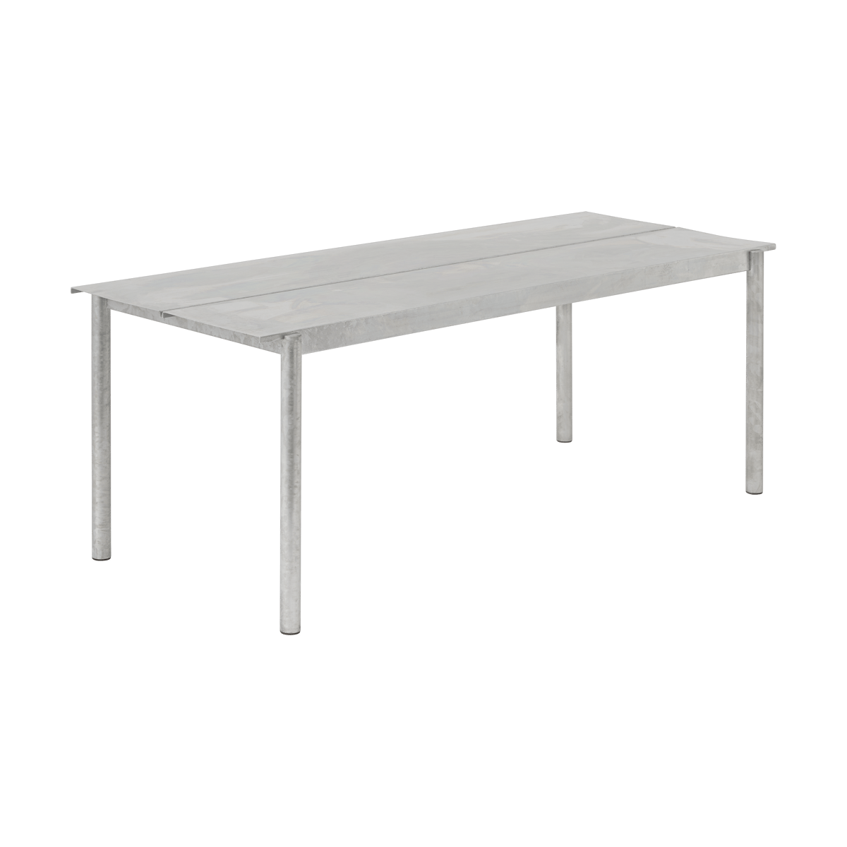 Muuto Linear steel table 75x200 cm Warm galvanized steel