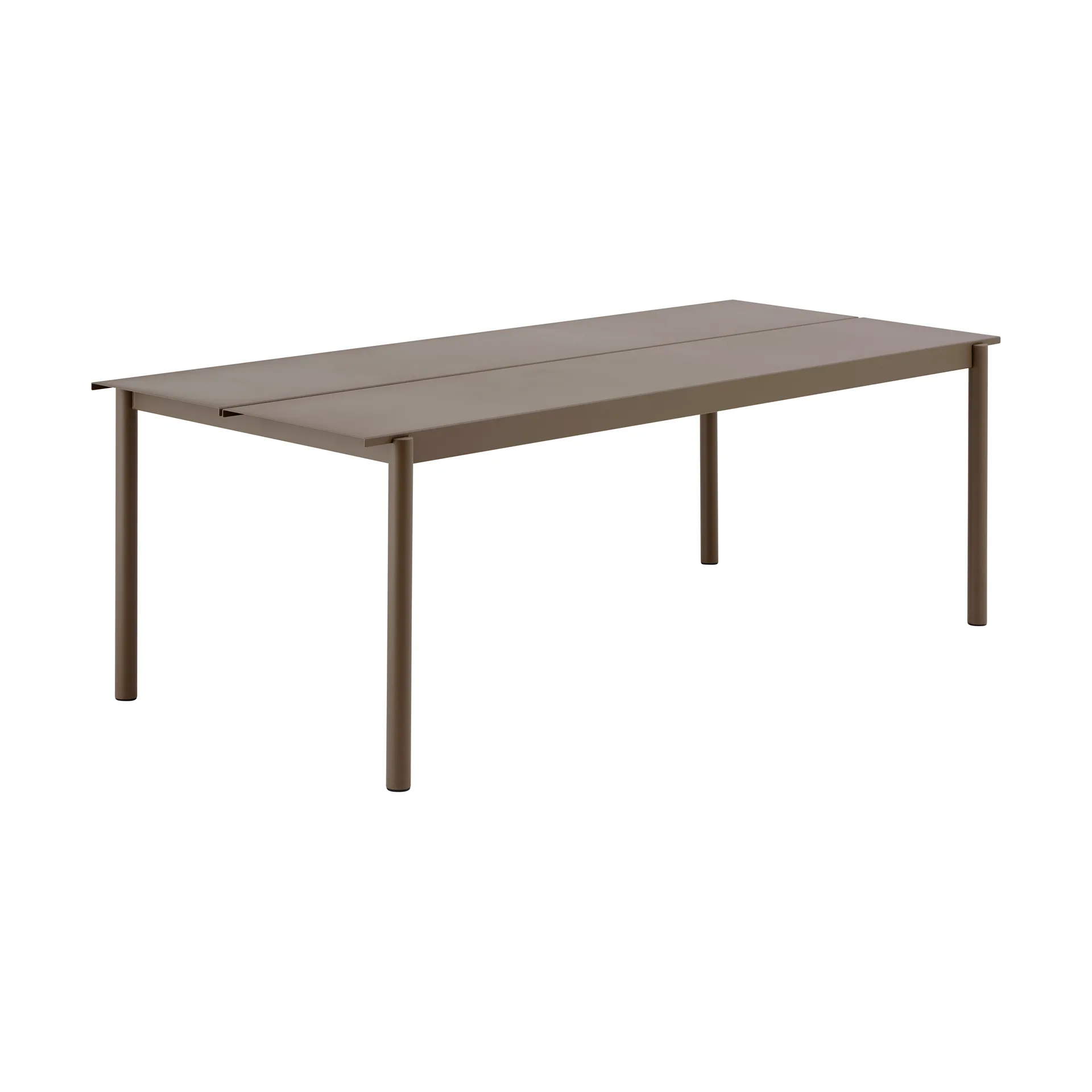 Linear Steel table, Taupe, 220x90 cm Muuto