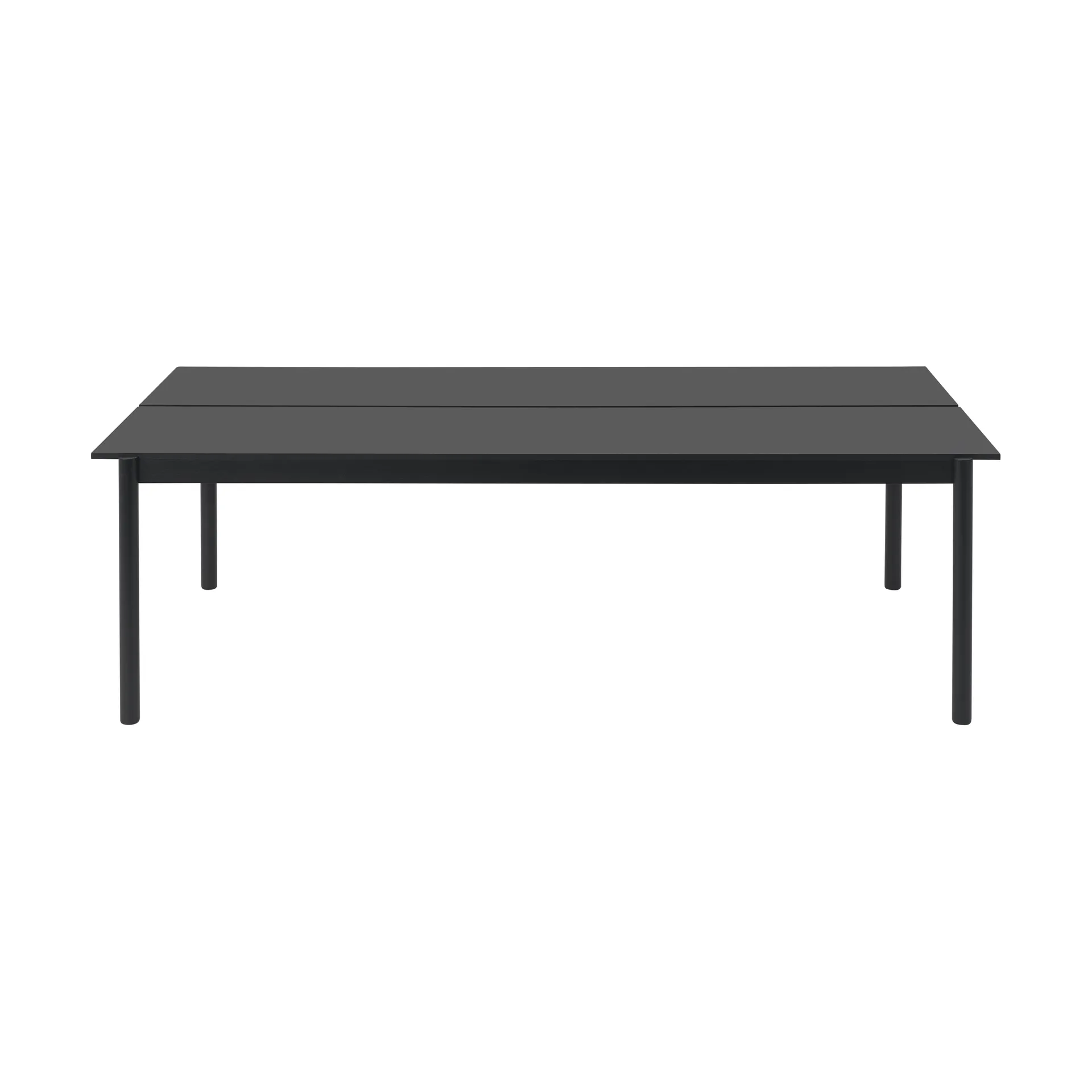 Linear System dining table 110x240 cm, Black nanolaminate-black-black Muuto