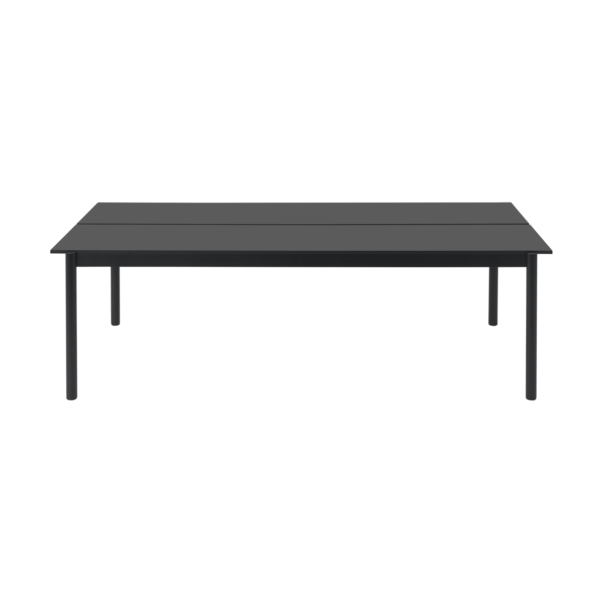 Muuto Linear System dining table 110x240 cm Black nanolaminate-black-black
