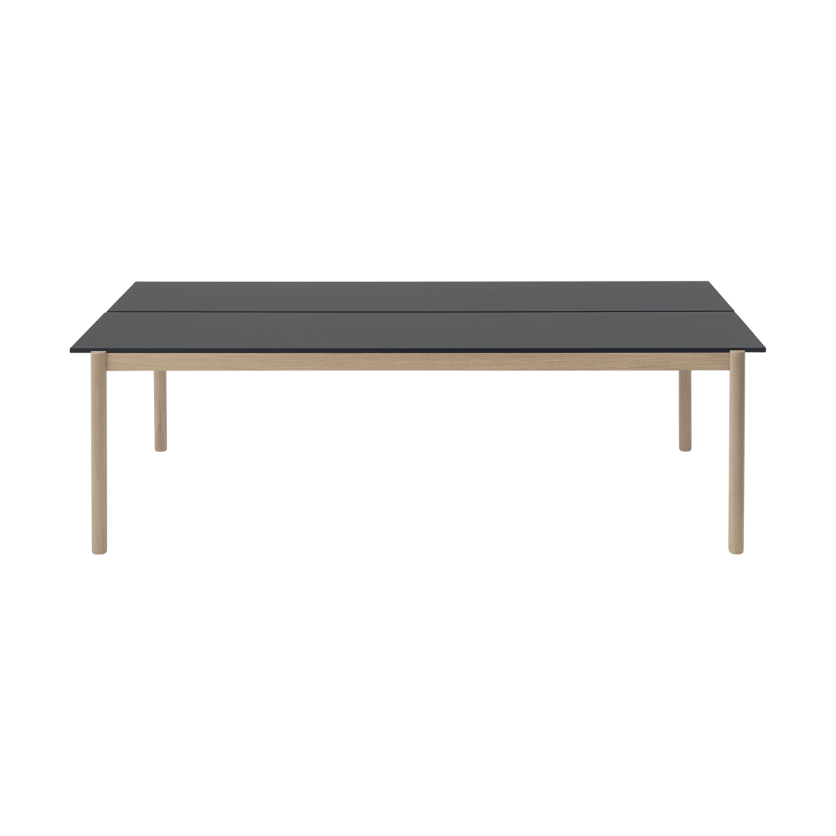Muuto Linear System dining table 110x240 cm Black nanolaminate-black-oak