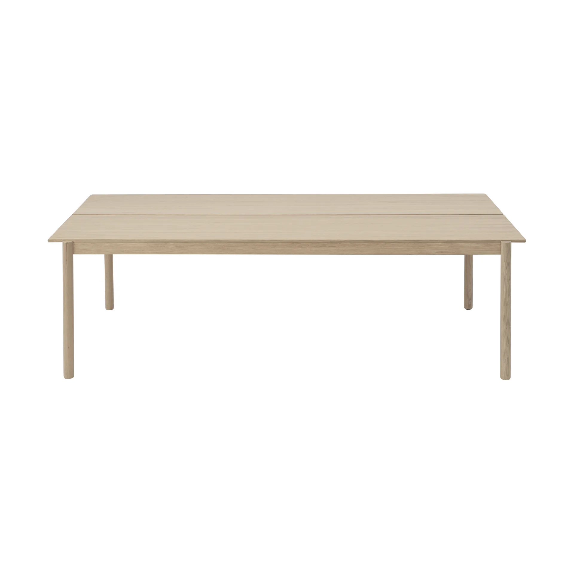 Linear System dining table 110x240 cm, Oak veneer-oak Muuto