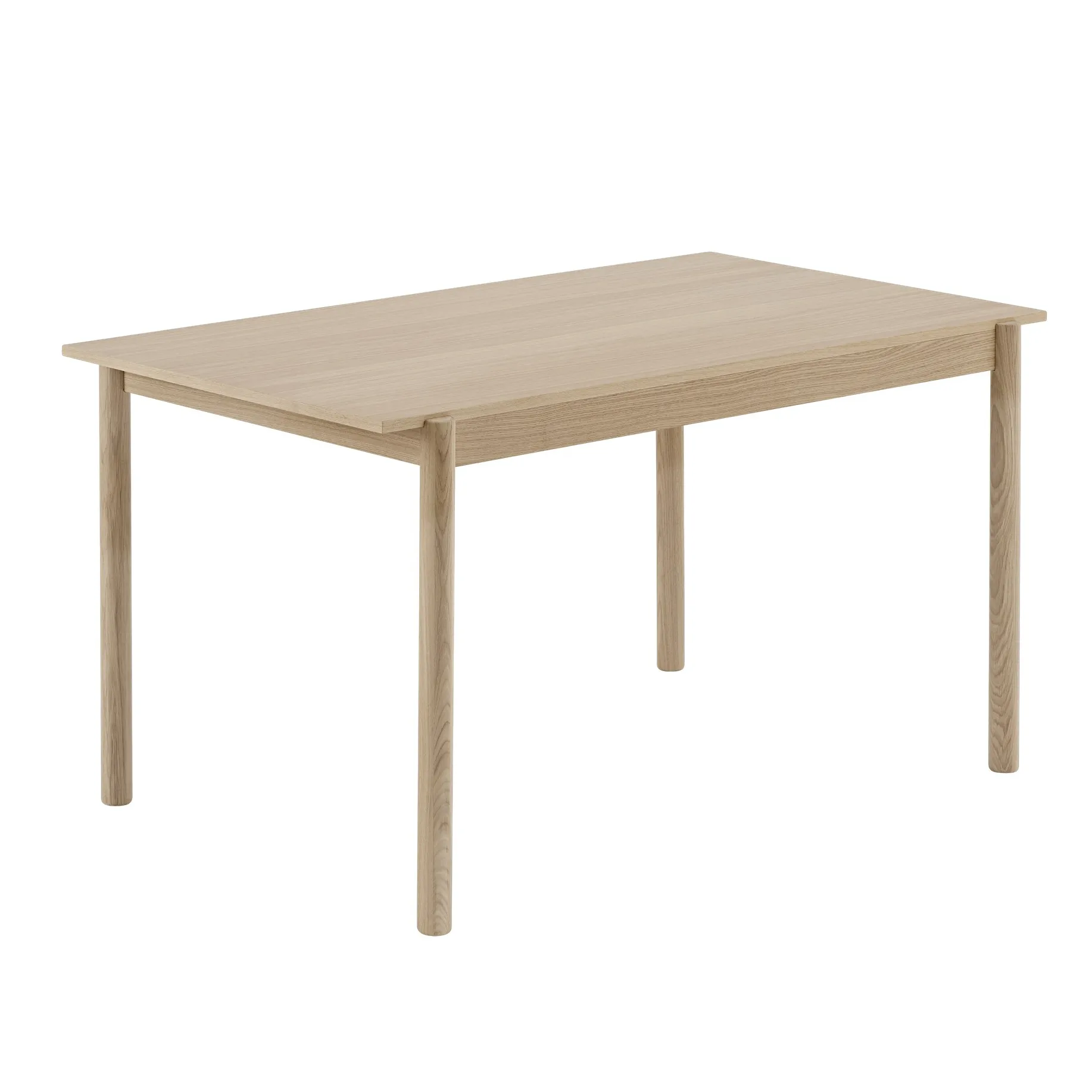 Linear wooden table oak, 140x85 cm Muuto