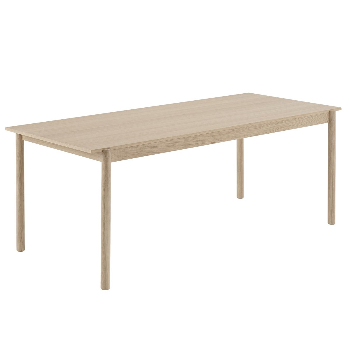 Muuto Linear wooden table oak 200x90 cm | Scandinavian Design | Dining tables | Beige