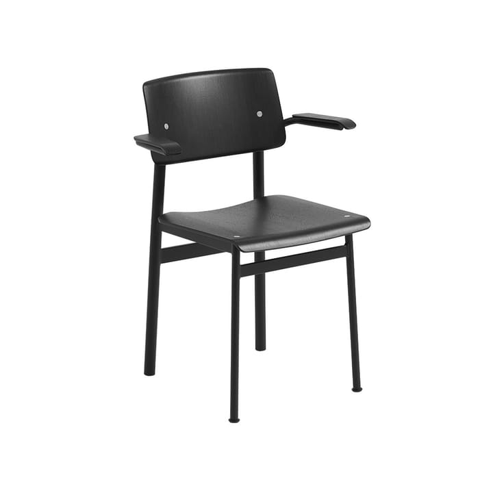 Loft armchair with arm rest - Black-black - Muuto