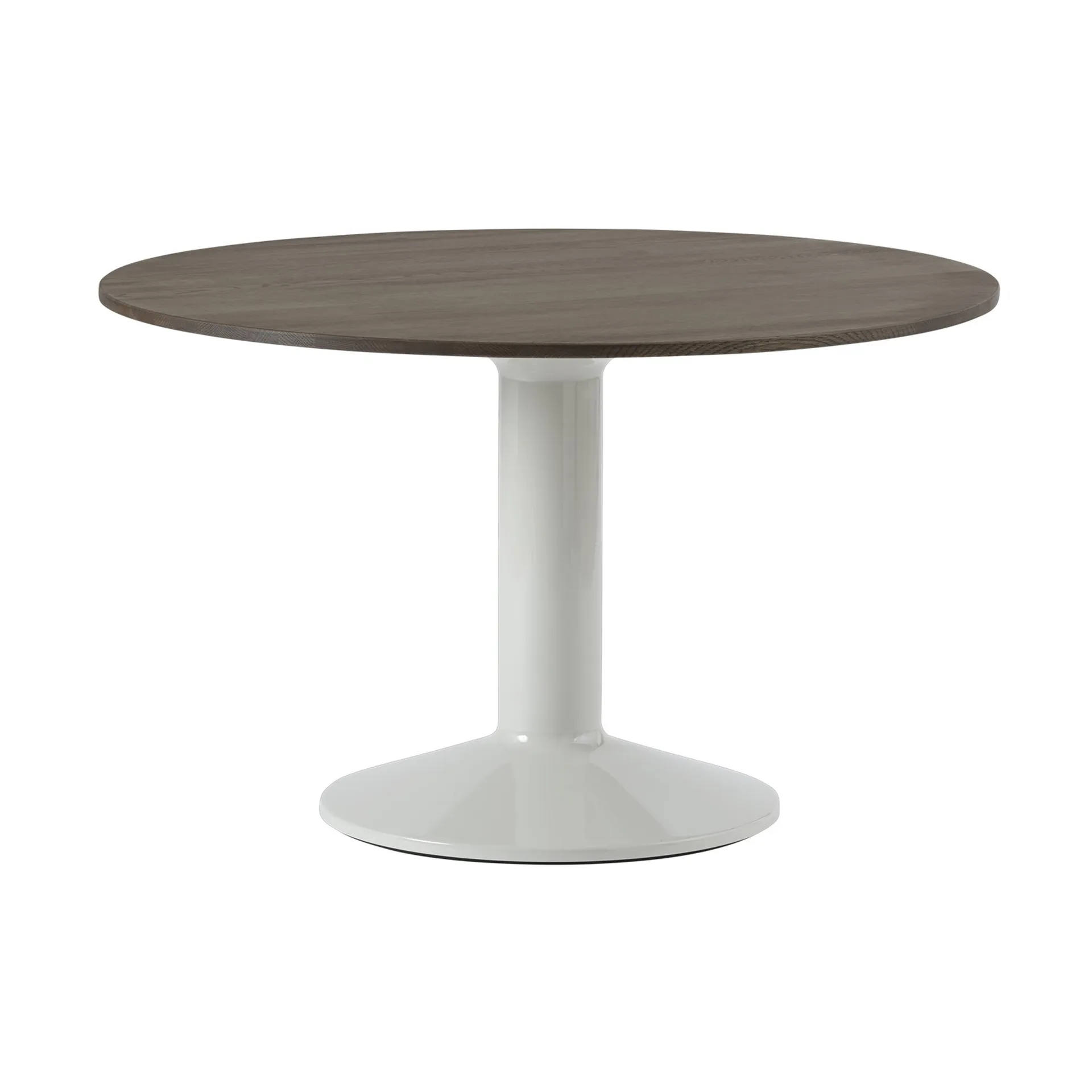 Midst pedestal table Ø120 cm, Dark Oiled Oak-Grey Muuto