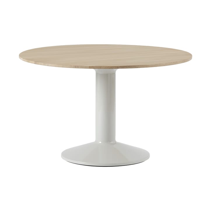 Midst pedestal table Ø120 cm - Oiled Oak-Grey - Muuto