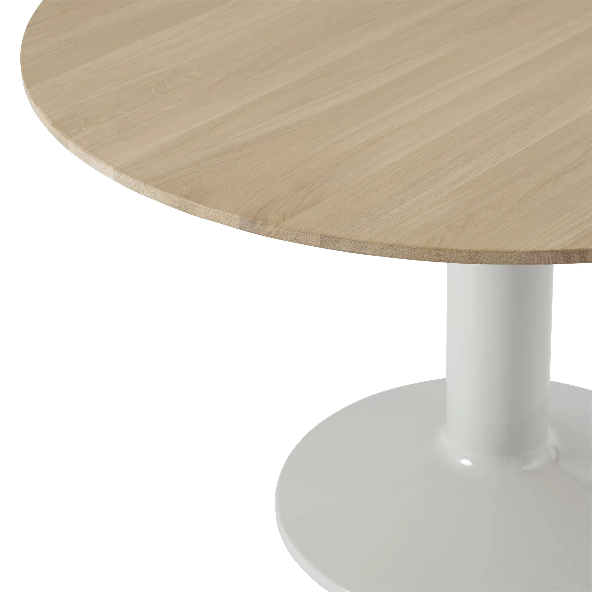 Midst pedestal table Ø120 cm, Oiled Oak-Grey Muuto