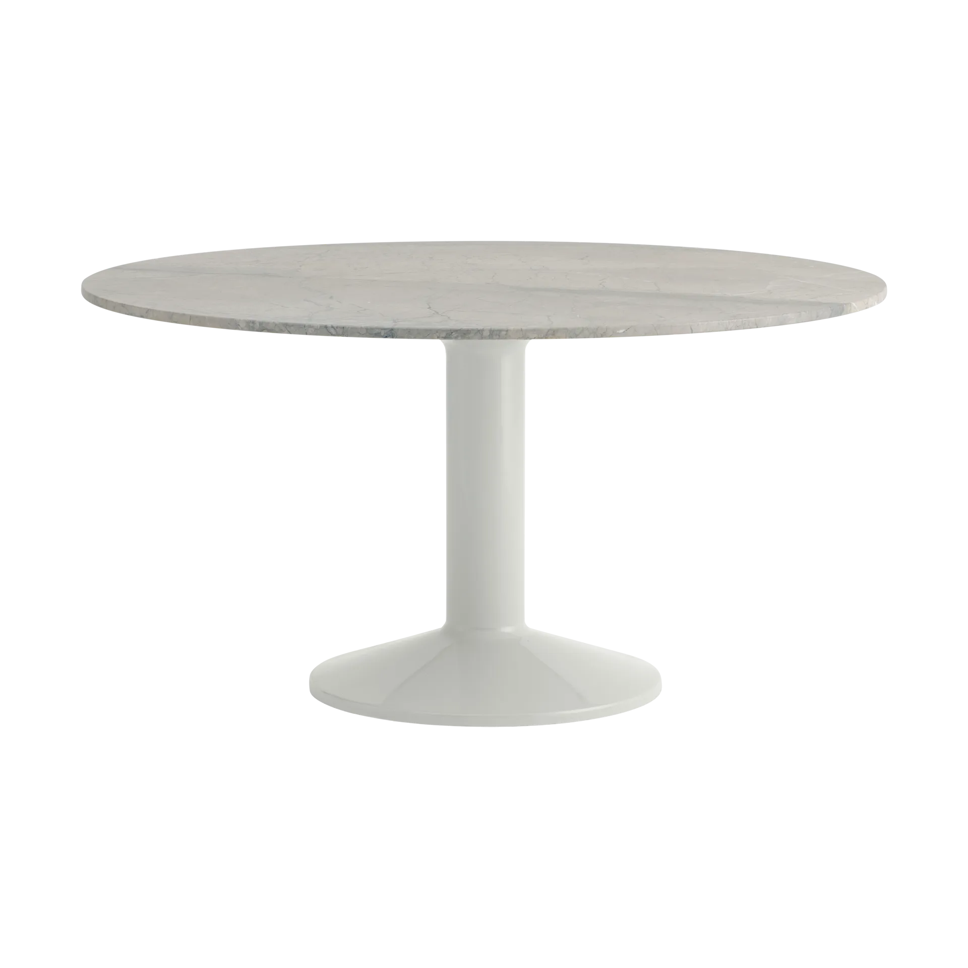 Midst pedestal table Ø140 cm, Grey marble-grey Muuto