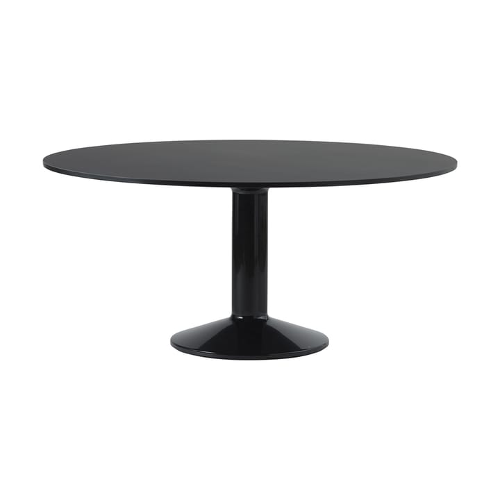 Midst pedestal table Ø160 cm - Black Linoleum-Black - Muuto