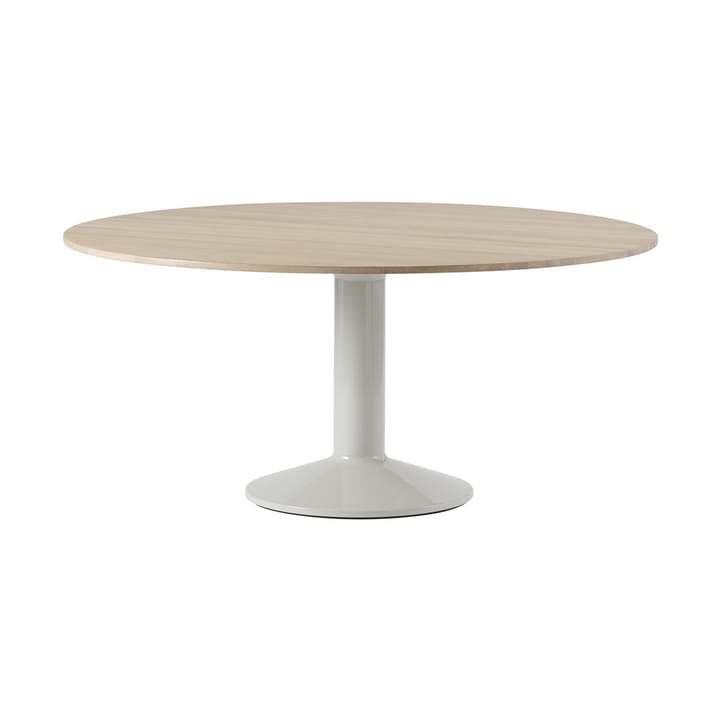 Midst pedestal table Ø160 cm - Oiled Oak-Grey - Muuto