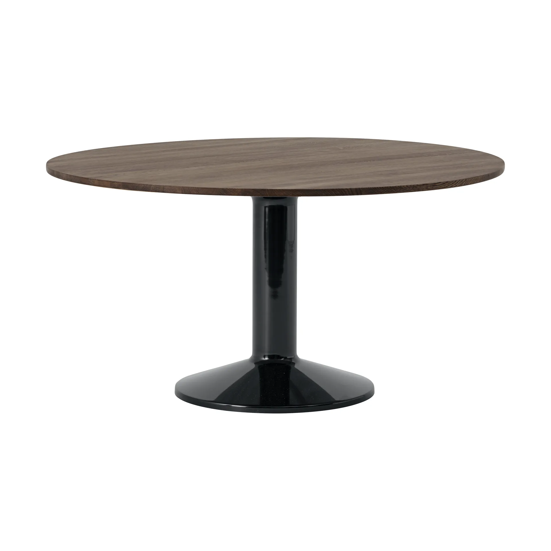 Midst pedestal table, Dark oiled oak-black, Ø140 cm Muuto