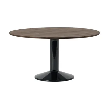 Midst pedestal table - Dark oiled oak-black, Ø140 cm - Muuto