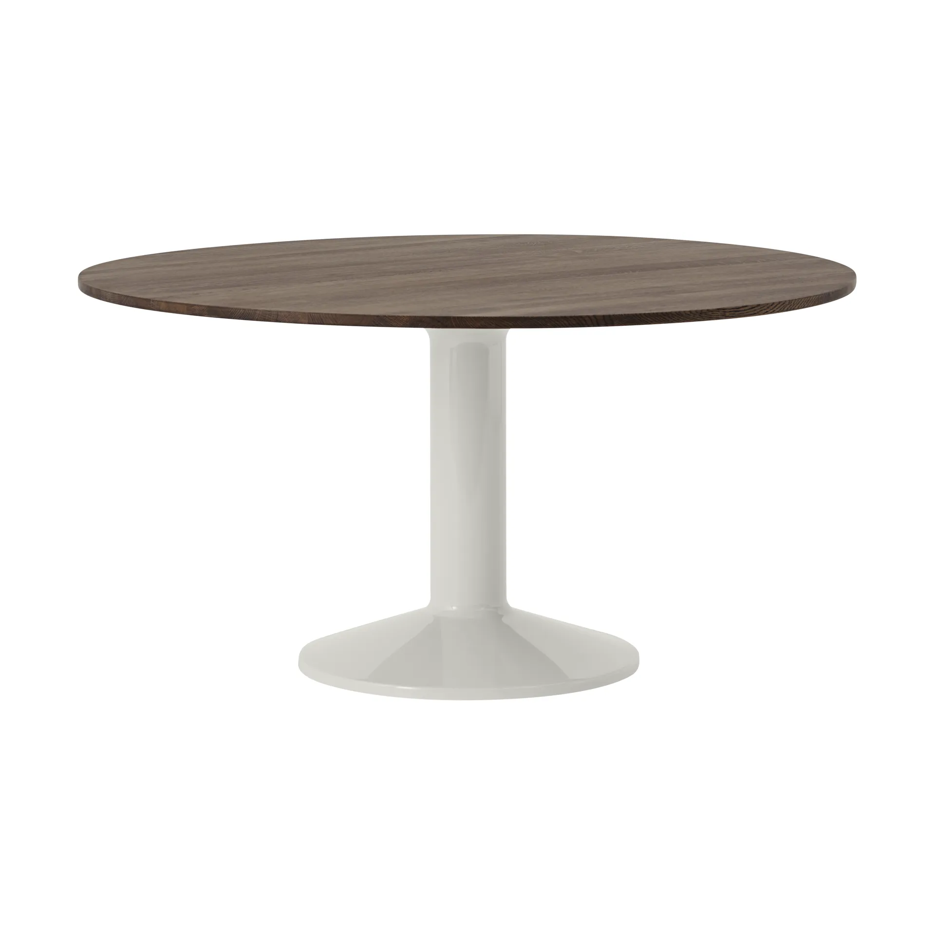 Midst pedestal table, Dark oiled oak-grey, Ø140 cm Muuto