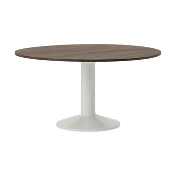Midst pedestal table - Dark oiled oak-grey, Ø140 cm - Muuto