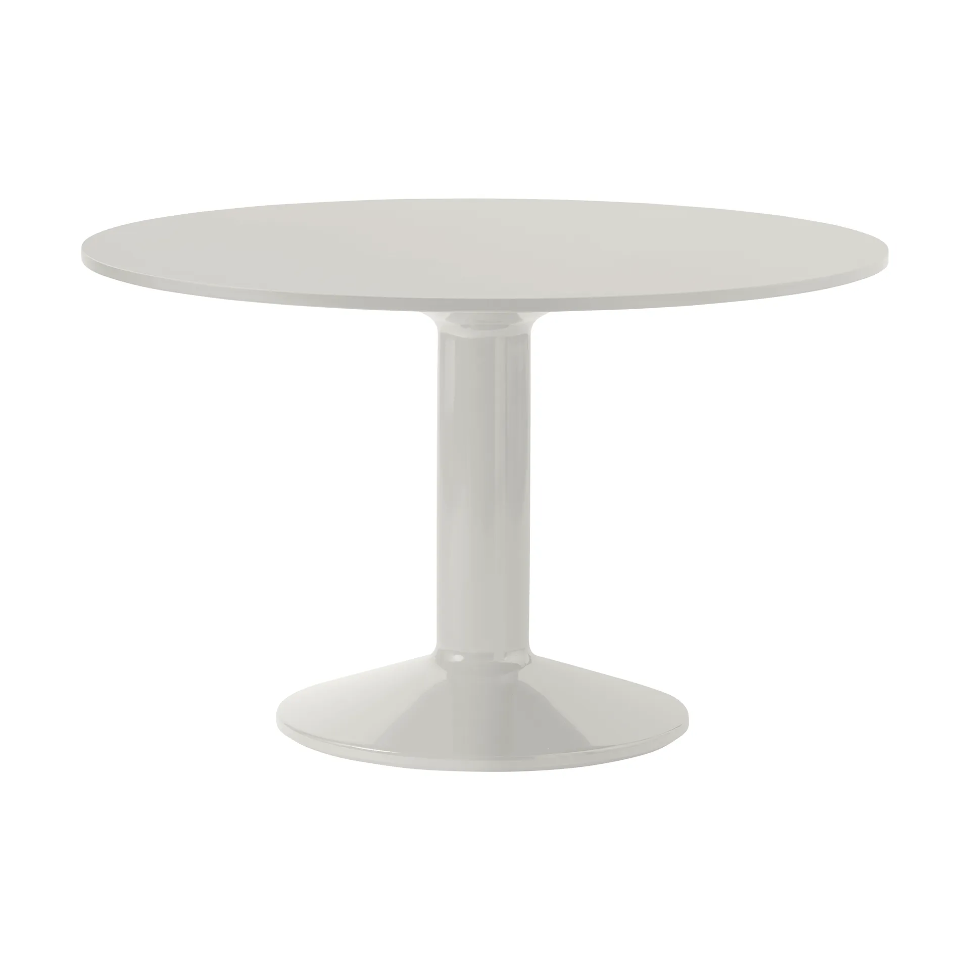 Midst pedestal table, Grey linoleum-grey, Ø120 cm Muuto