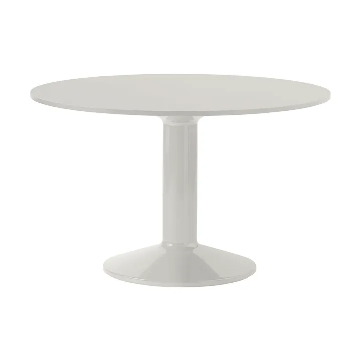 Midst pedestal table - Grey linoleum-grey, Ø120 cm - Muuto