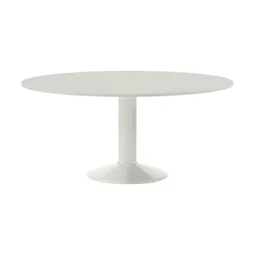 Midst pedestal table - Grey linoleum-grey, Ø160 cm - Muuto
