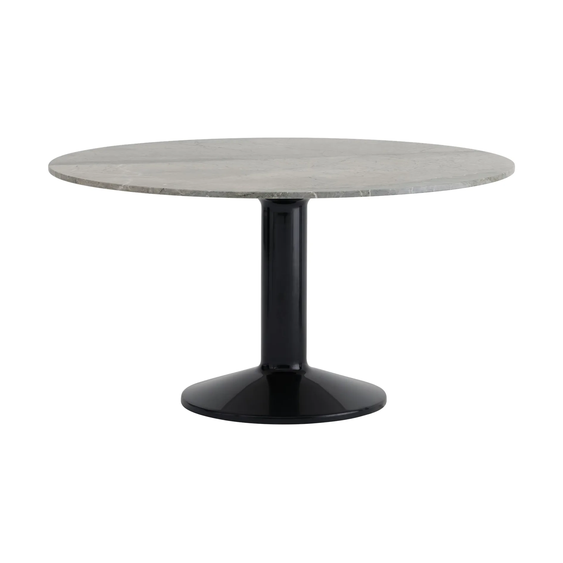 Midst pedestal table, Grey marble-black, Ø140 cm Muuto