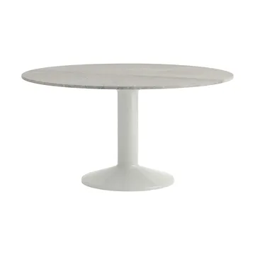 Midst pedestal table - Grey marble-grey, Ø140 cm - Muuto