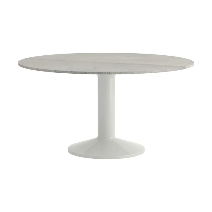 Midst pedestal table - Grey marble-grey, Ø140 cm - Muuto