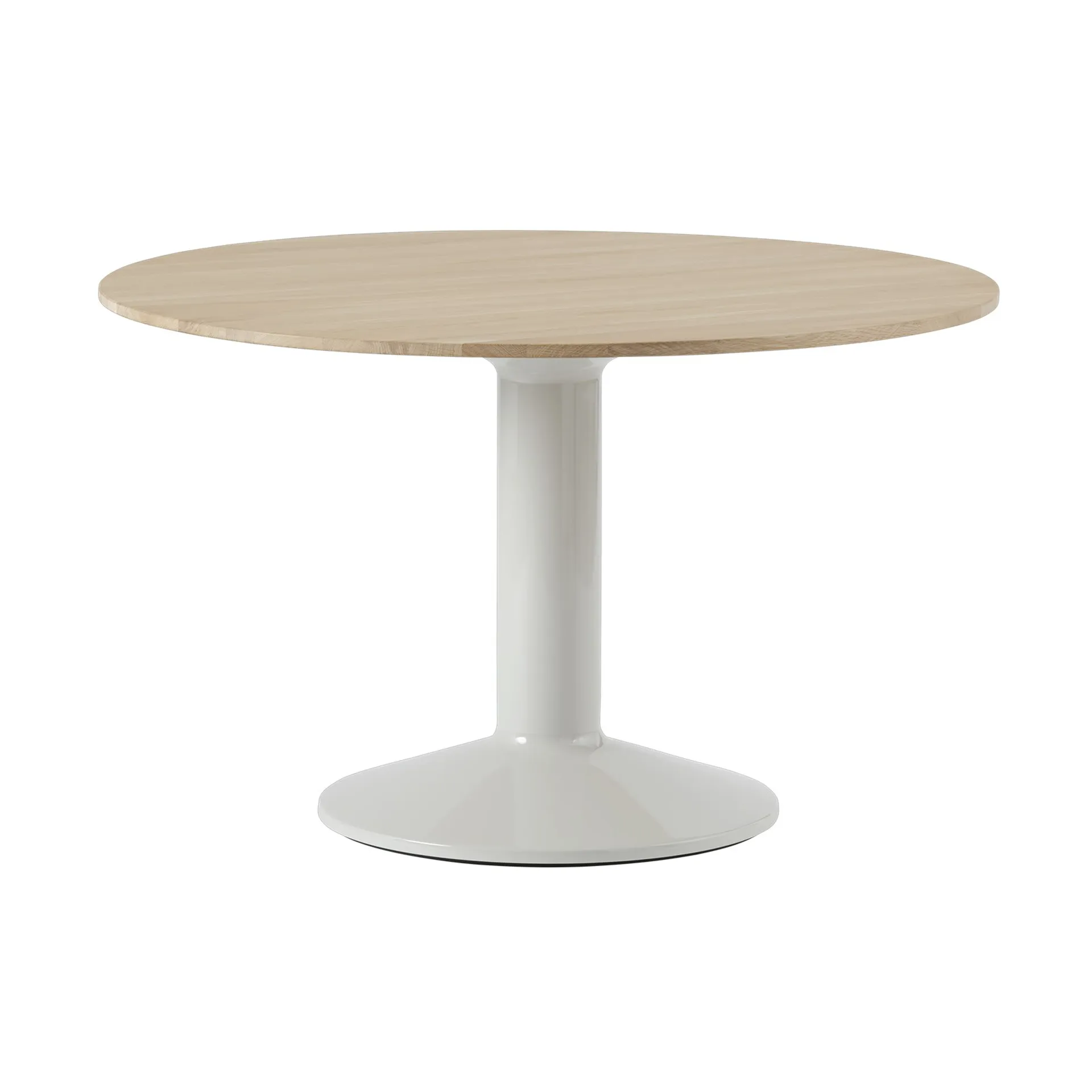 Midst pedestal table, Oiled oak-grey, Ø120 cm Muuto