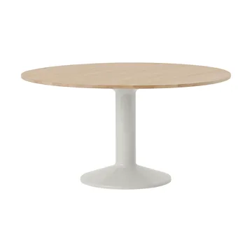 Midst pedestal table - Oiled oak-grey, Ø140 cm - Muuto