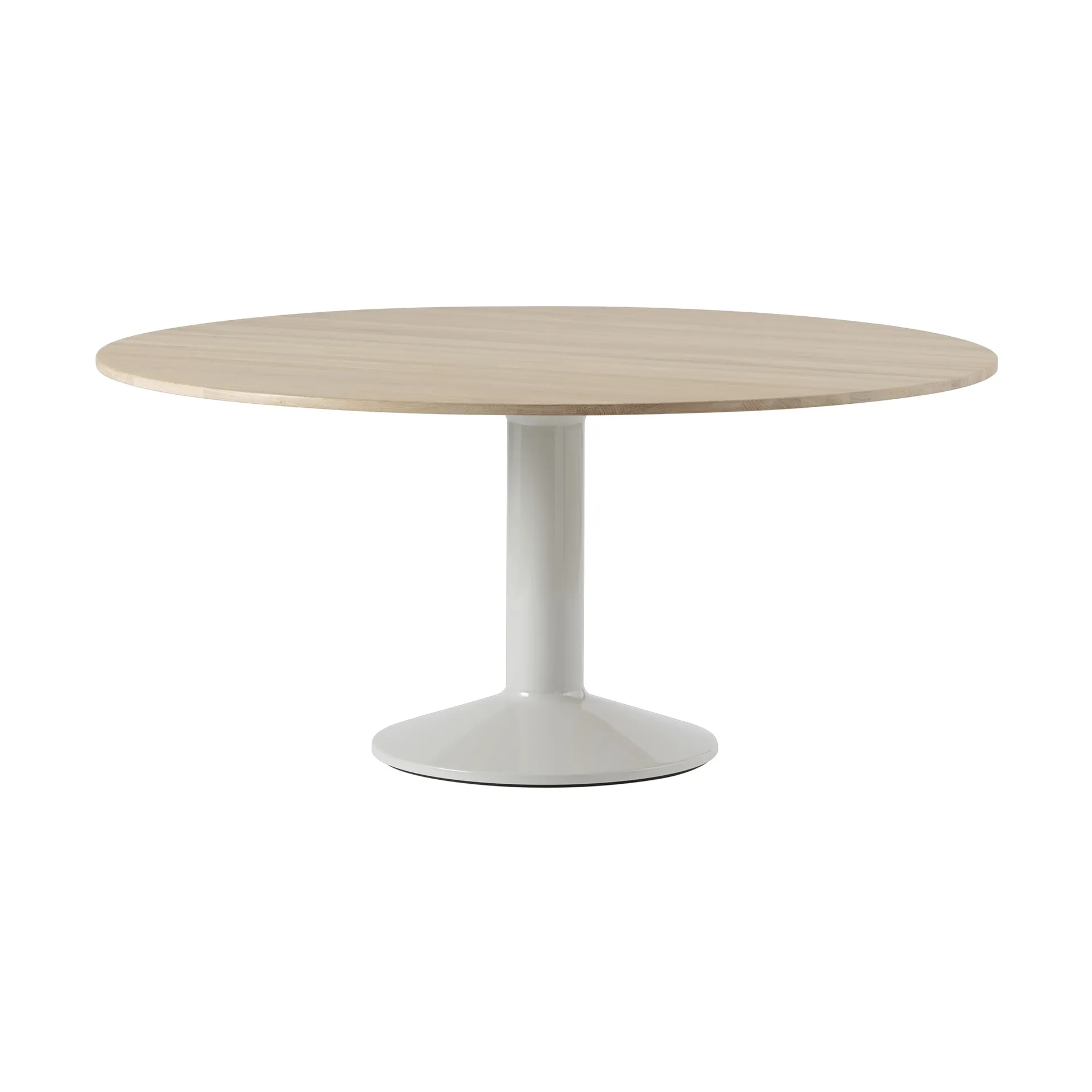 Midst pedestal table, Oiled oak-grey, Ø160 cm Muuto