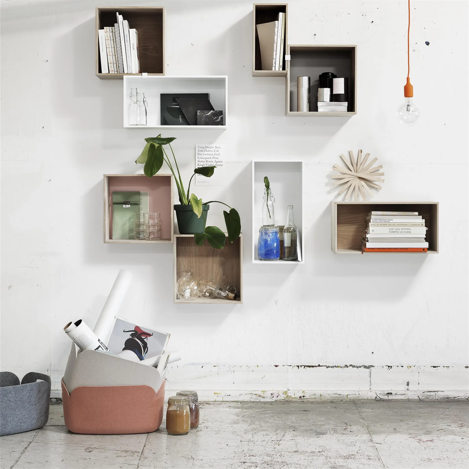 Mini stacked 2.0 storage system, large, white Muuto