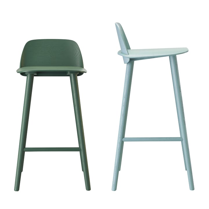 Nerd Barstool - Dark-green - Muuto