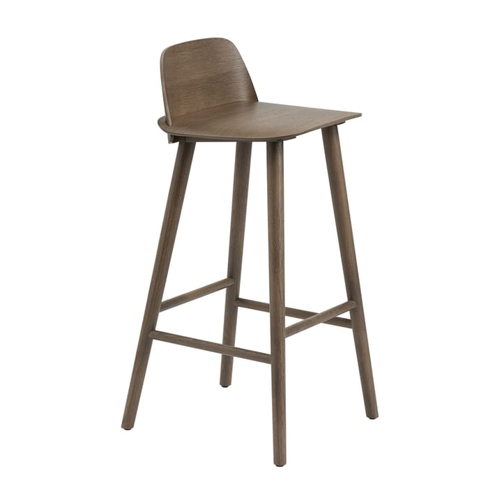 Nerd Barstool - Stained dark brown - Muuto