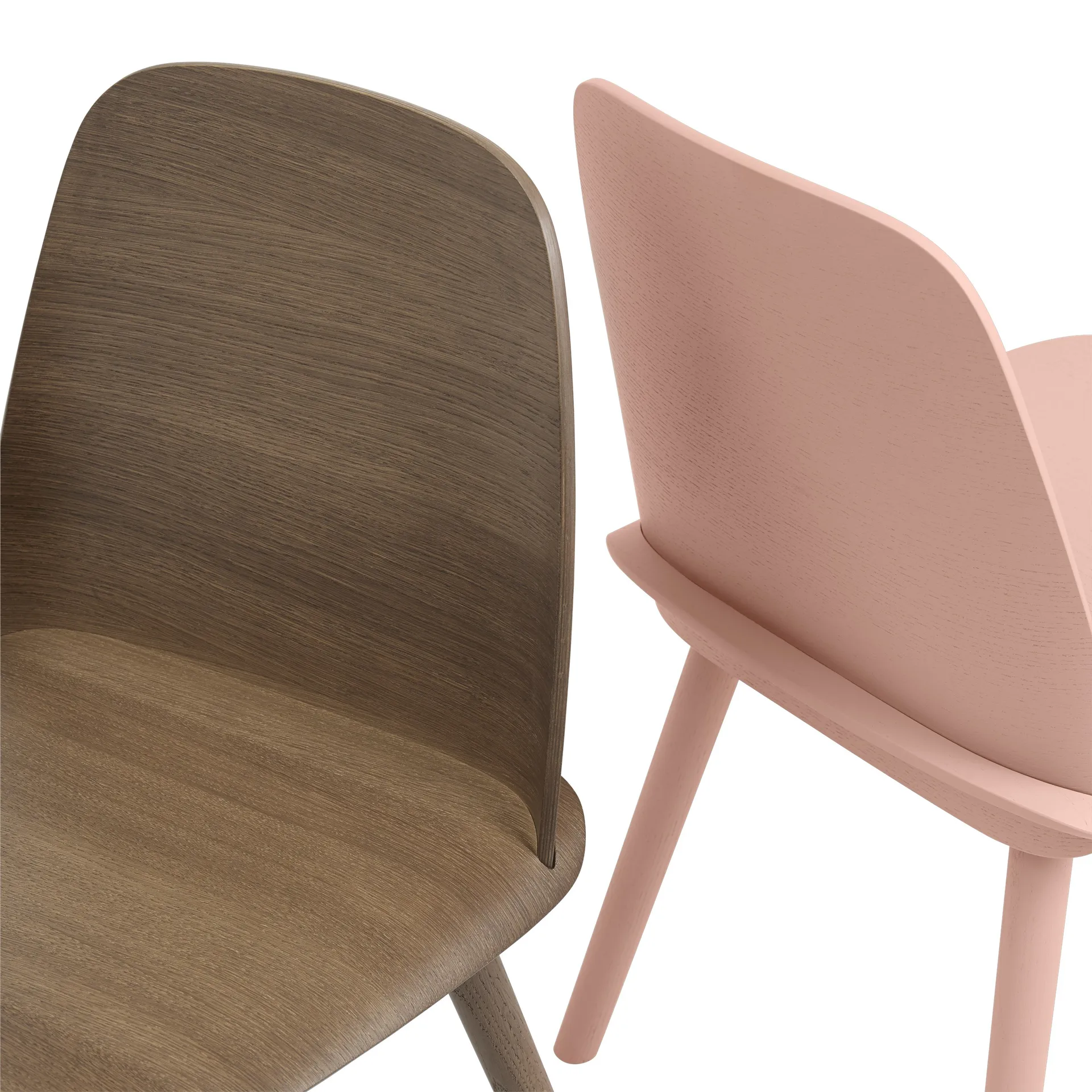 Nerd chair, Stained dark brown Muuto