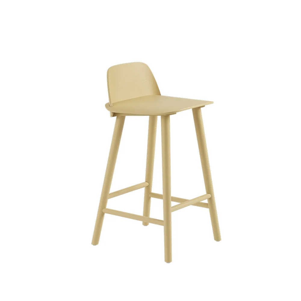 Nerd counter stool, Sand yellow Muuto