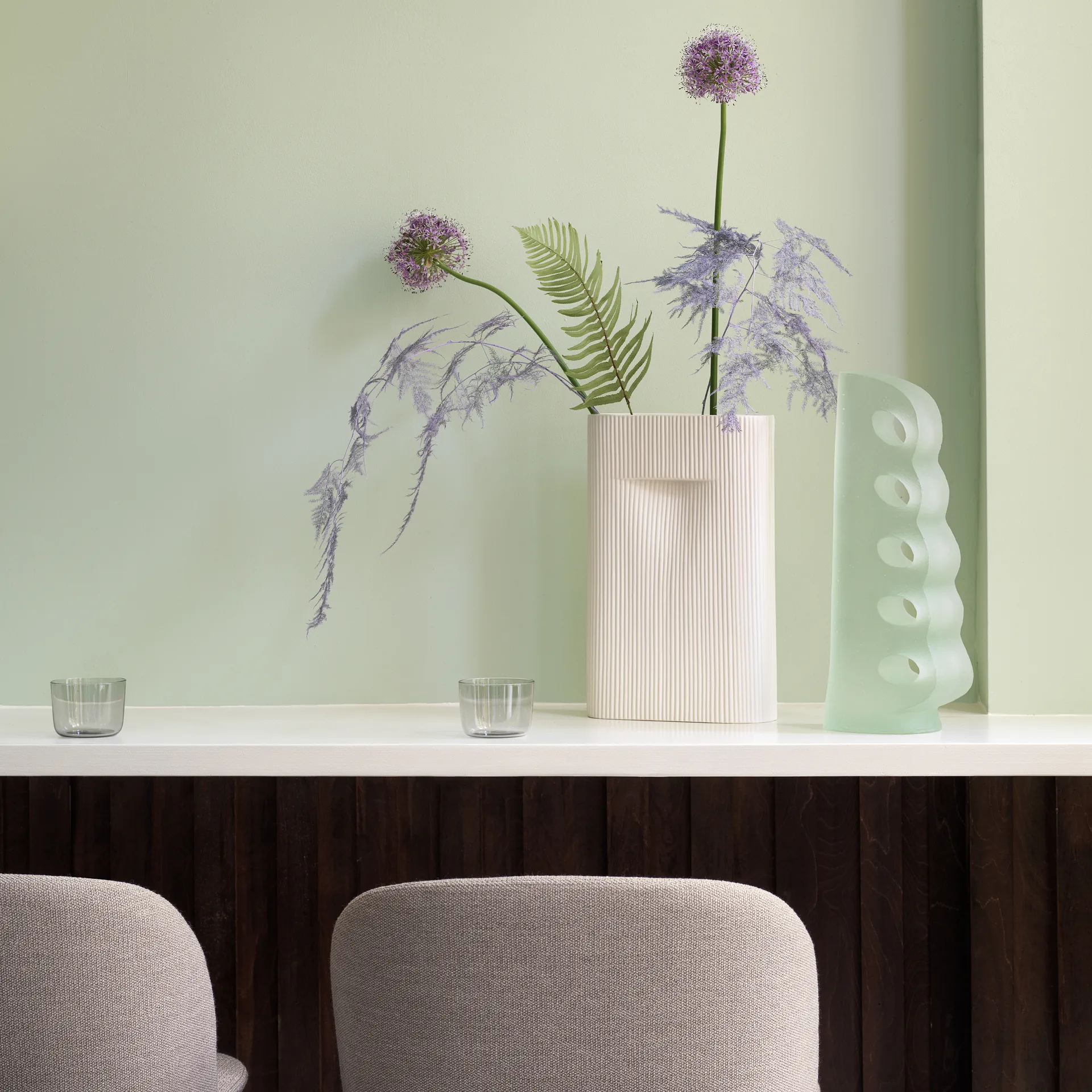 Oslo barstool chromed legs, Ocean 32 Muuto